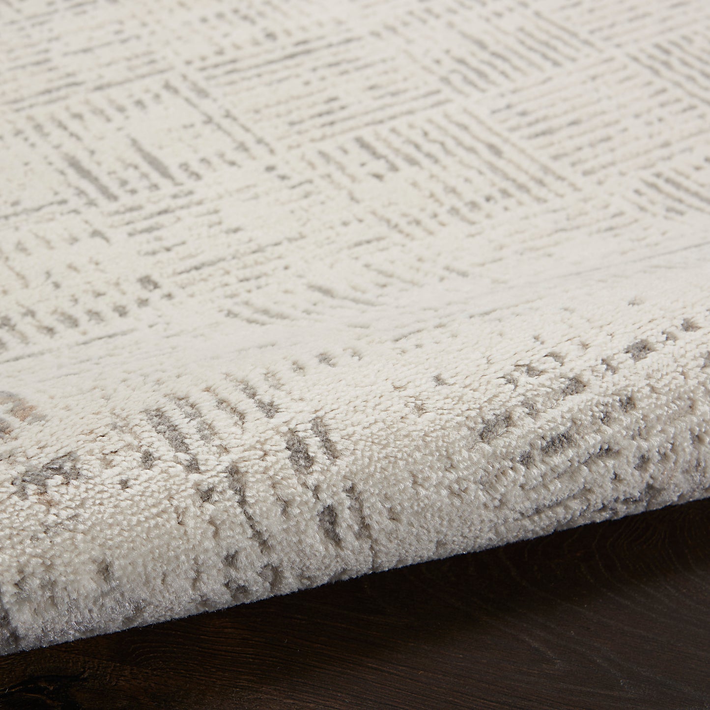 Nourison Elation 9' x 12' Ivory Grey Modern Indoor Rug