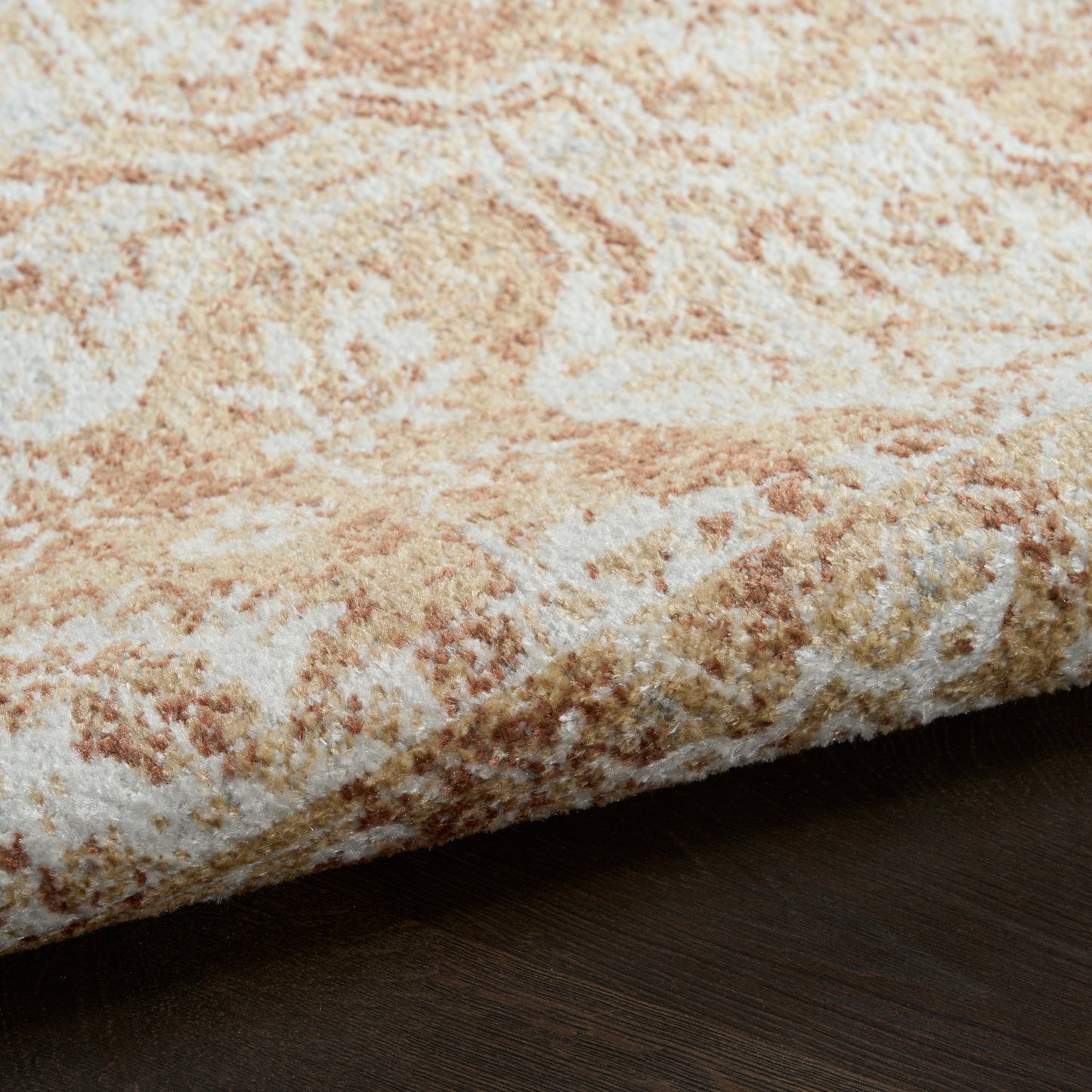 Nourison Astra Machine Washable 2'2" x 8' Rust Vintage Indoor Rug