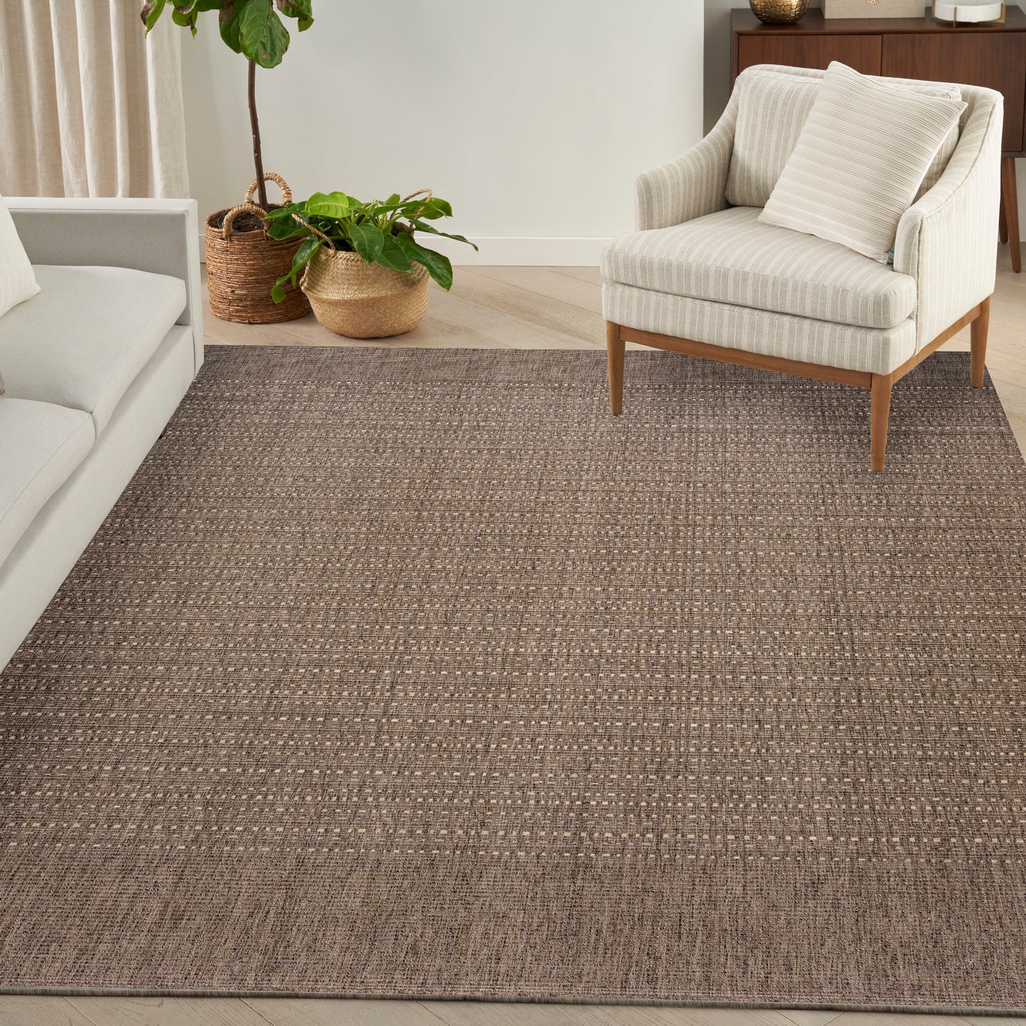 Nourison Tulum 8' x 10' Brown Outdoor Rug