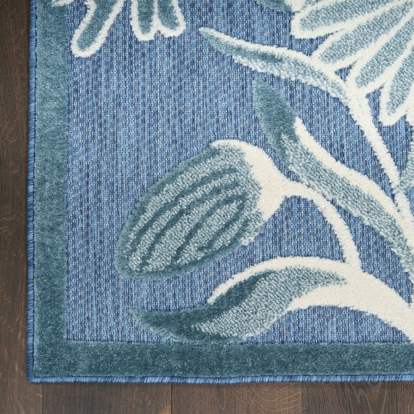 Nourison Aloha 3'6" x 5'6" Blue Outdoor Rug