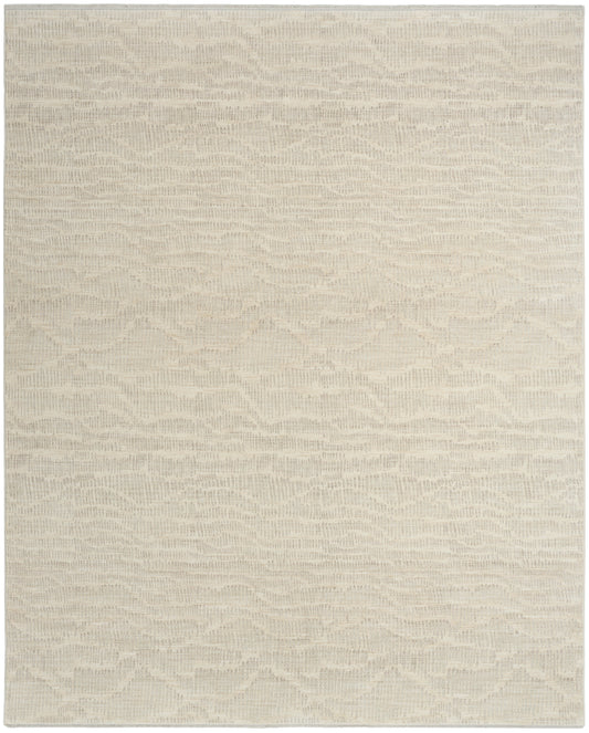 Calvin Klein CK079 Notes 7'10" x 9'10" Ivory Silver Modern Indoor Rug