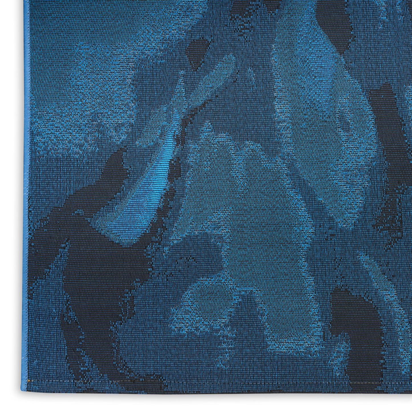 Nourison Color Splash 7'10" x 9'10" Blue Ivory Modern Rug