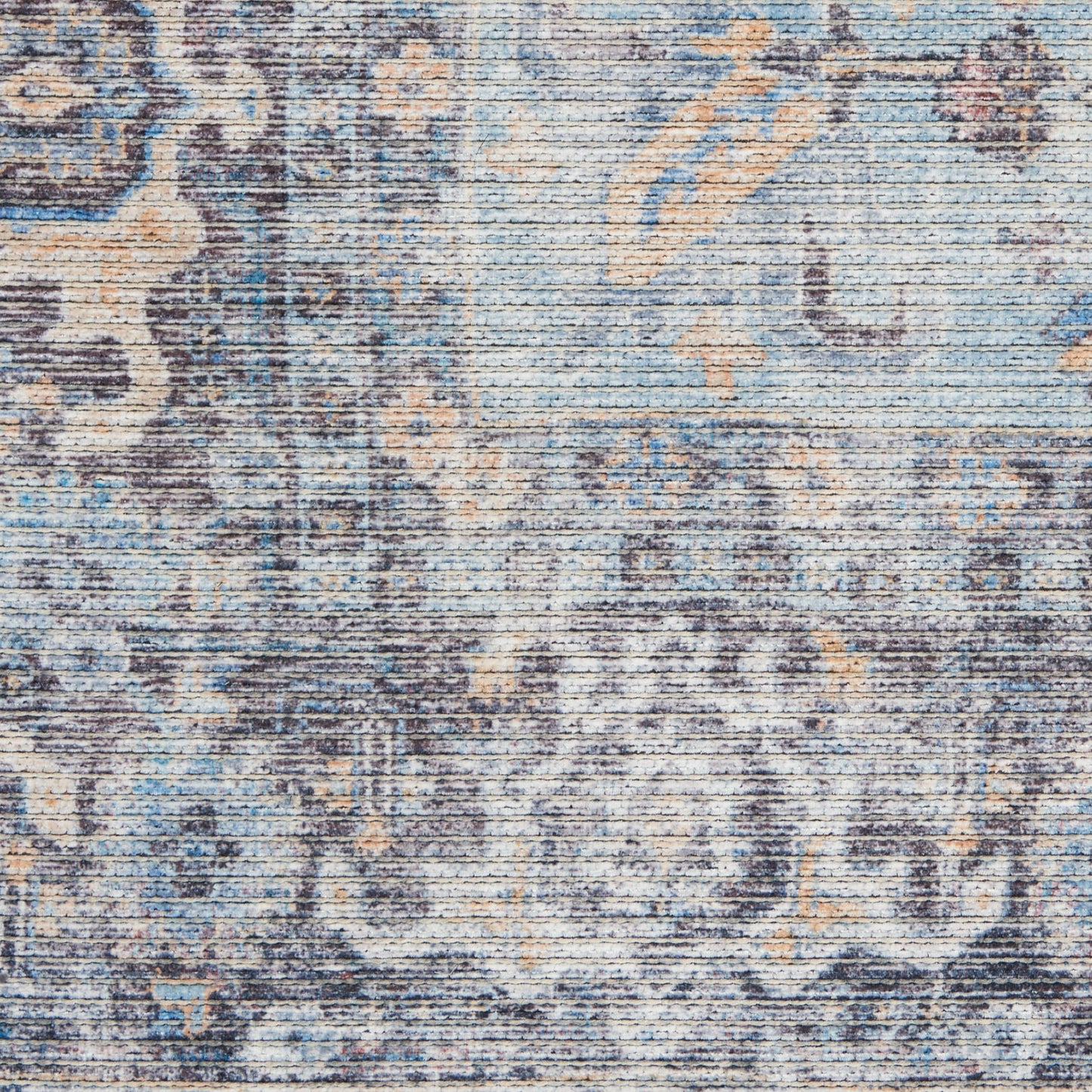 Nourison New Concept Washables 2' x 3'9" Light Grey Blue Vintage Indoor Rug