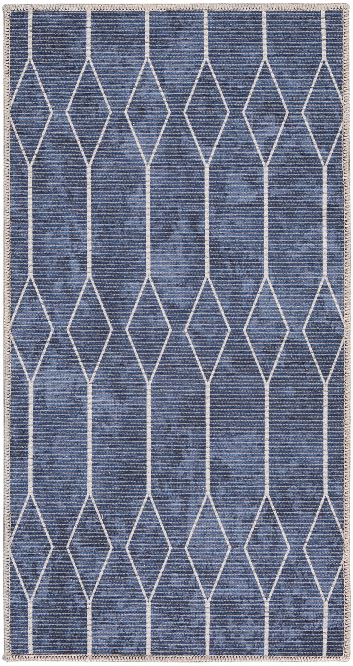 Nourison New Concept Washables 2' x 3'9" Navy Modern Indoor Rug