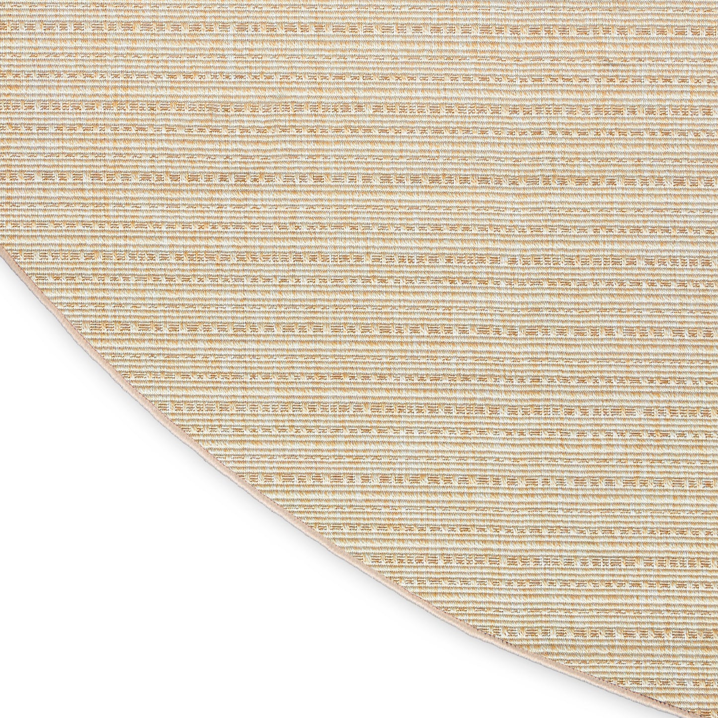 Nourison Tulum 8' x Round Cream Outdoor Rug
