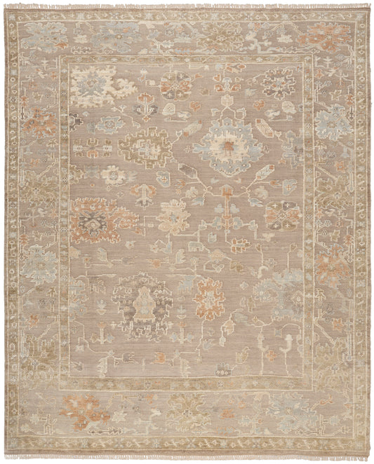 Nourison Whispers 10' x 14' Taupe Vintage Indoor Rug