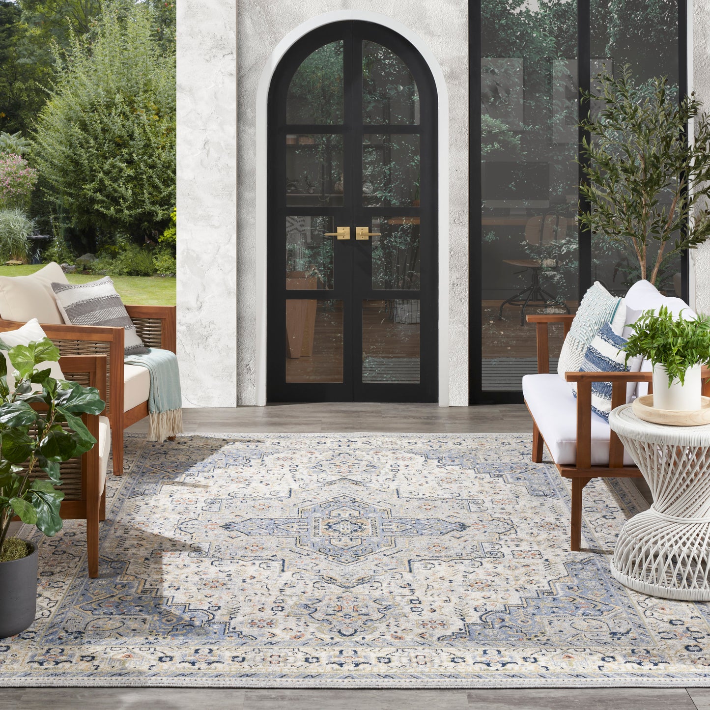 Nourison Nourison Essentials Persian 10' x 14' Blue Vintage Rug