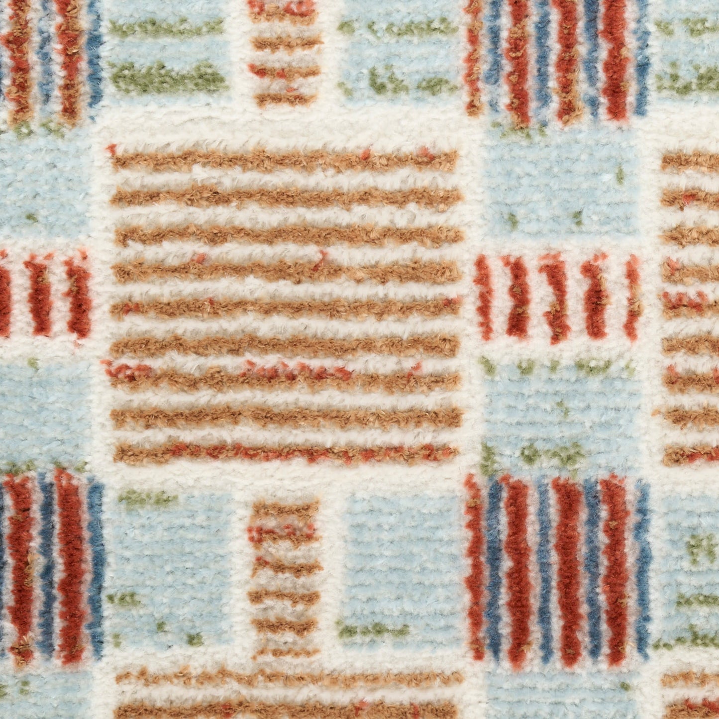 Nourison Nordic 4' x 6' Rust Multicolor Modern Indoor Rug