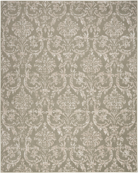 Nourison Jubilant 10' x 14' Olive Vintage Indoor Rug