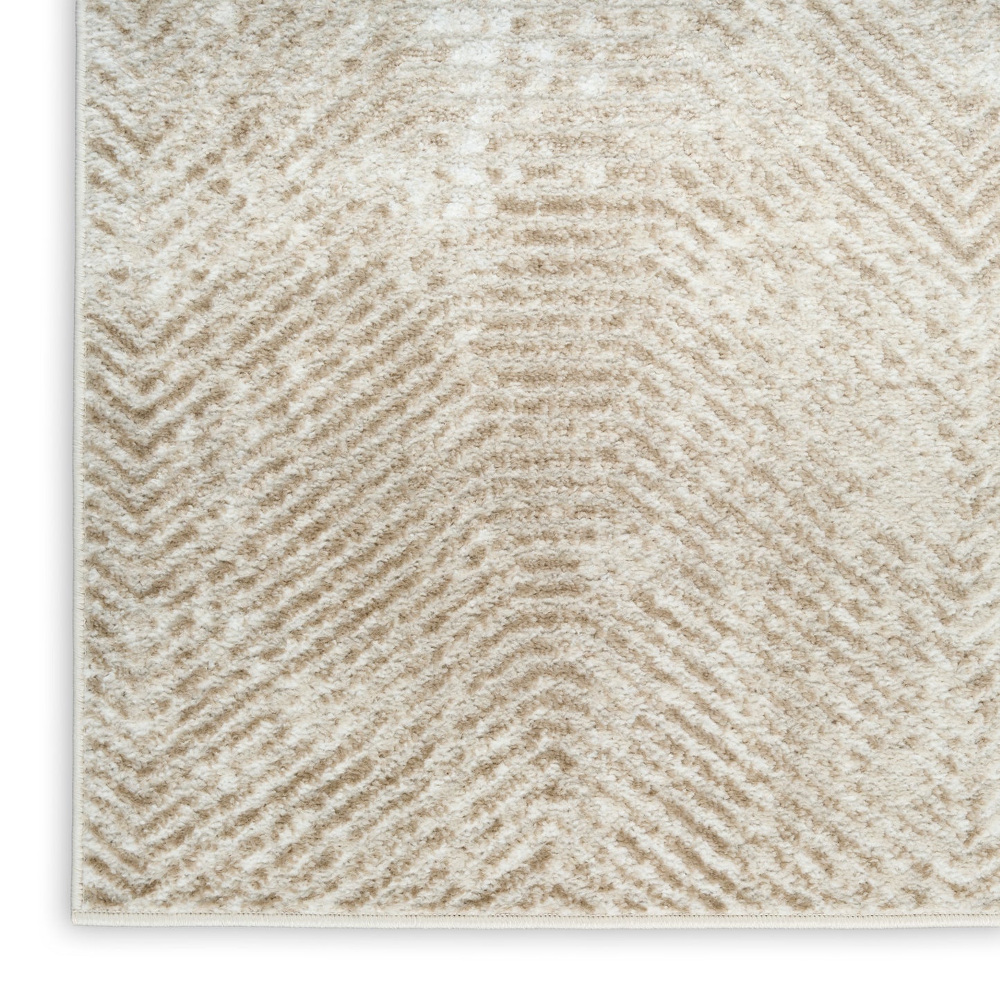 Nourison Dekor 5'3" x 7' Ivory Taupe Modern Indoor Rug
