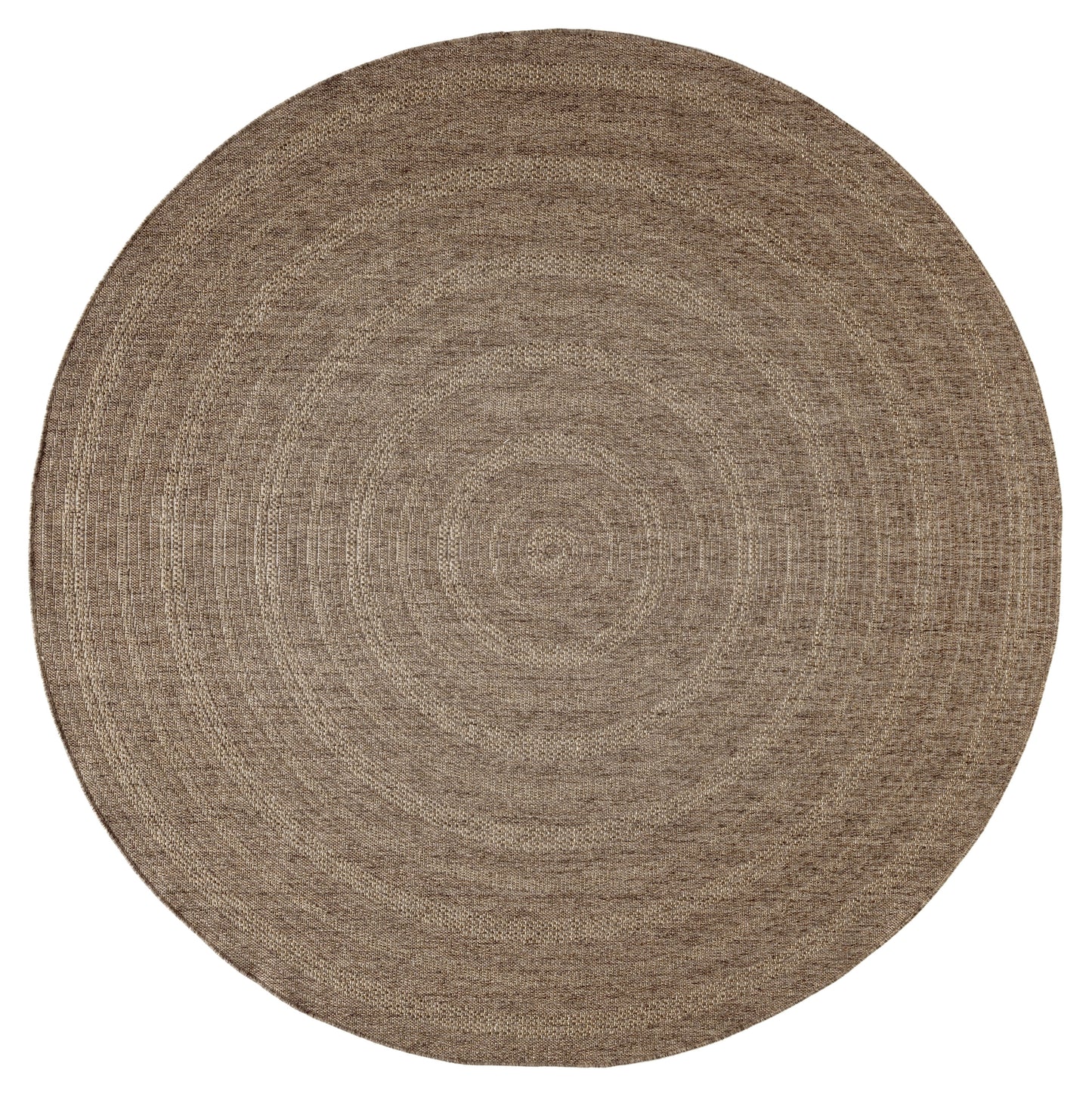 Nourison Tulum 8' x Round Brown Outdoor Rug