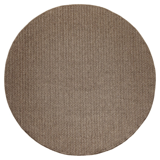 Nourison Tulum 8' x Round Brown Outdoor Rug