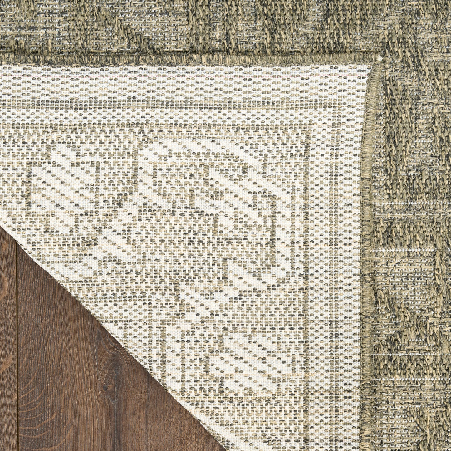 Nourison Tulum 2' x 6' Olive Outdoor Rug