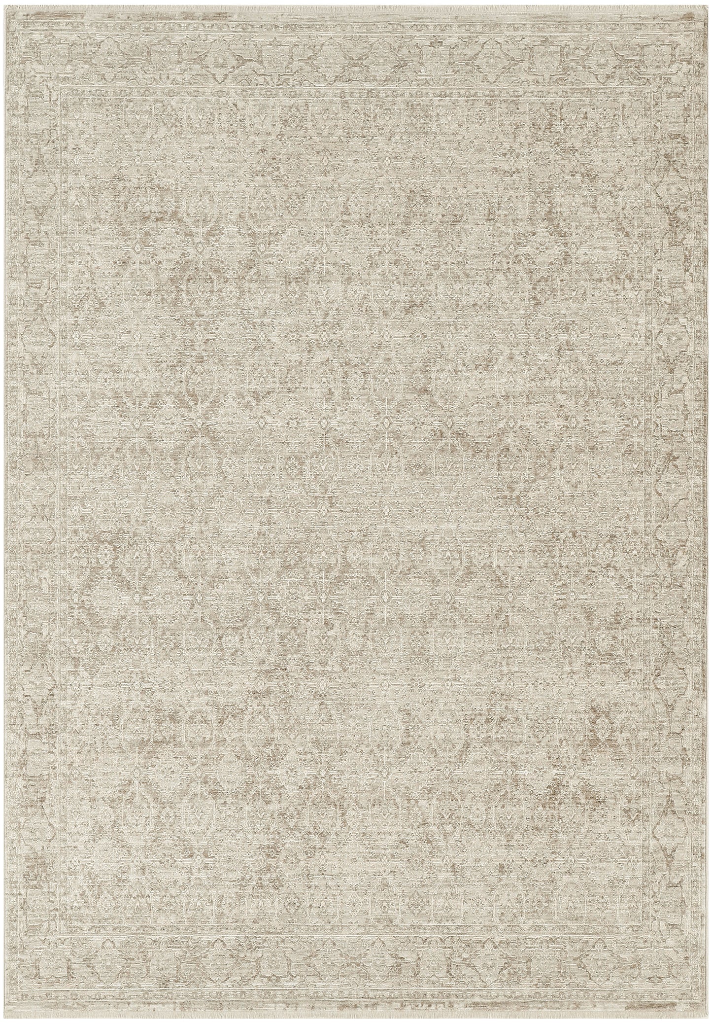 Nourison Shadows 5'3" x 7'3" Ivory Grey Vintage Indoor Rug