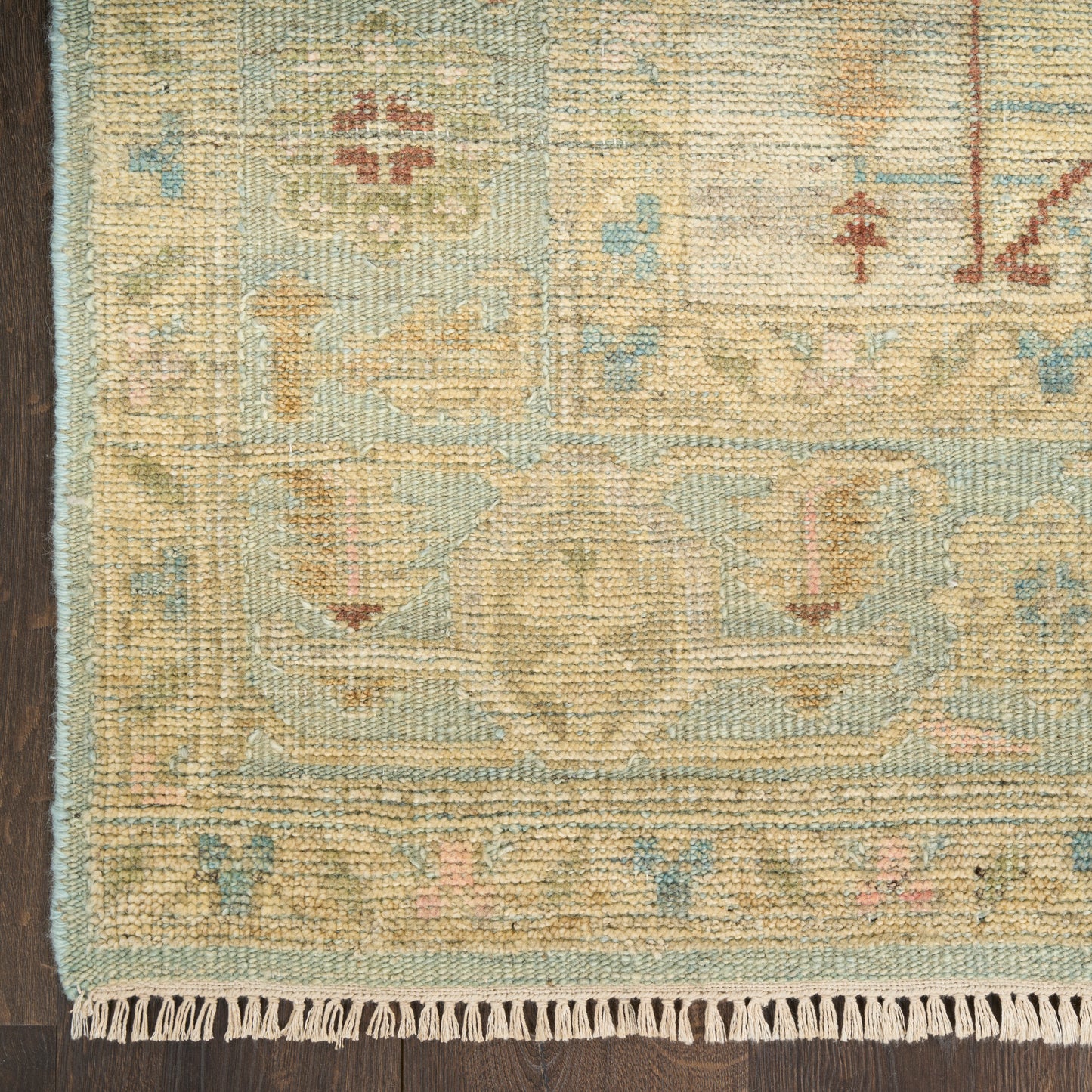 Nourison Heritage Vine 2' x 3' Light Blue Vintage Indoor Rug