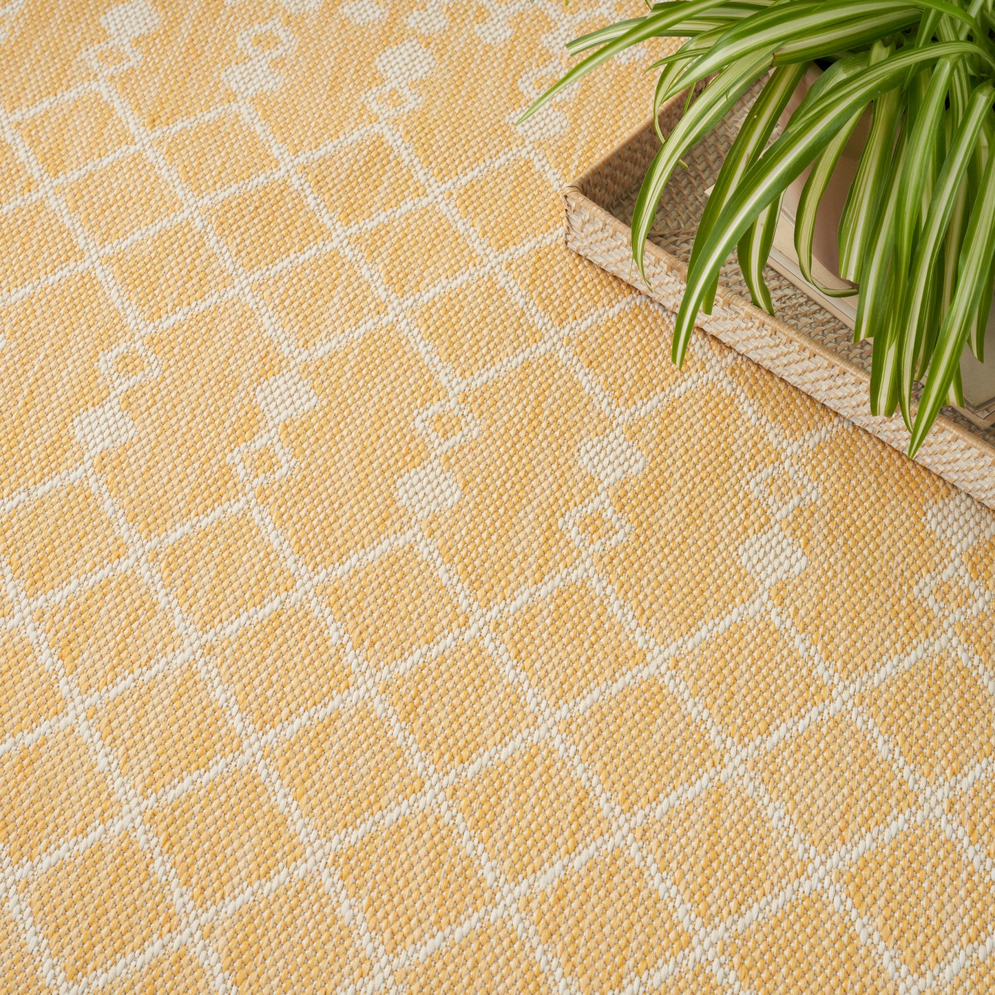 Nourison Positano 10' x 14' Yellow Modern Rug