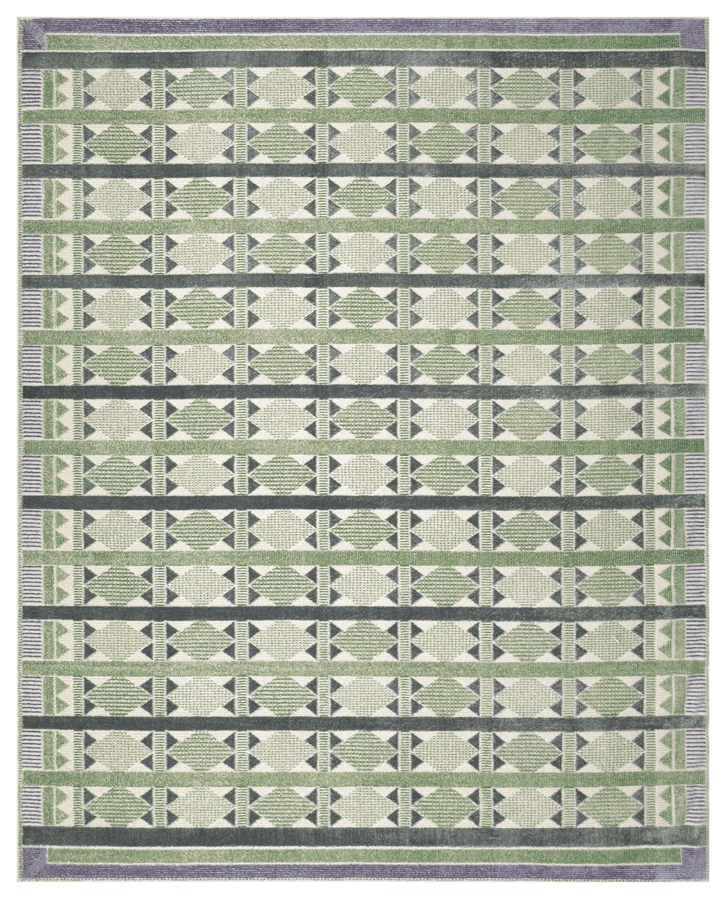 Nourison Nordic 8' x 10' Green Blue Modern Indoor Rug