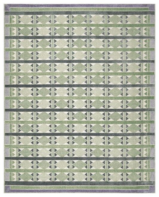 Nourison Nordic 8' x 10' Green Blue Modern Indoor Rug