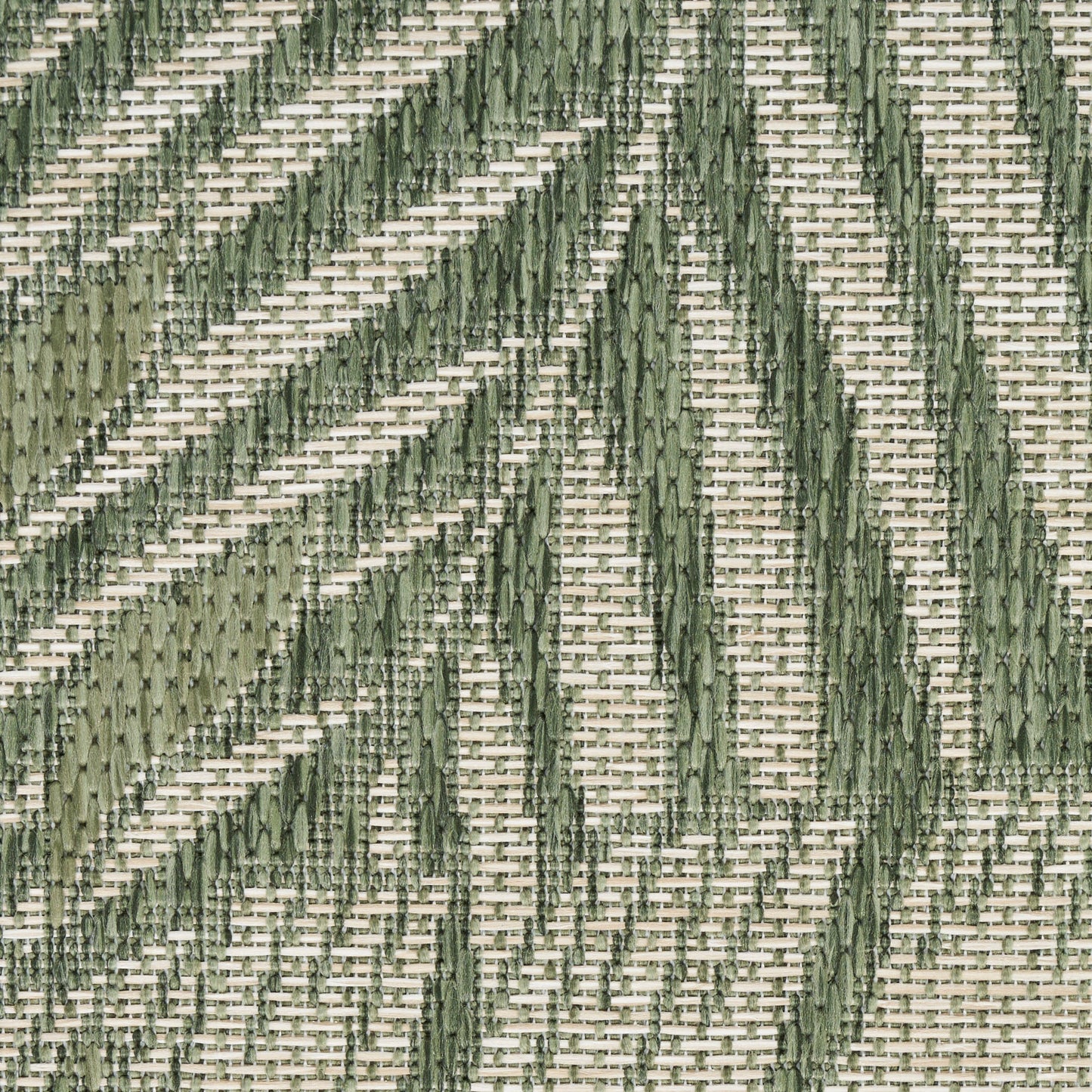 Nourison Garden Oasis 2' x 4' Green Ivory Outdoor Rug
