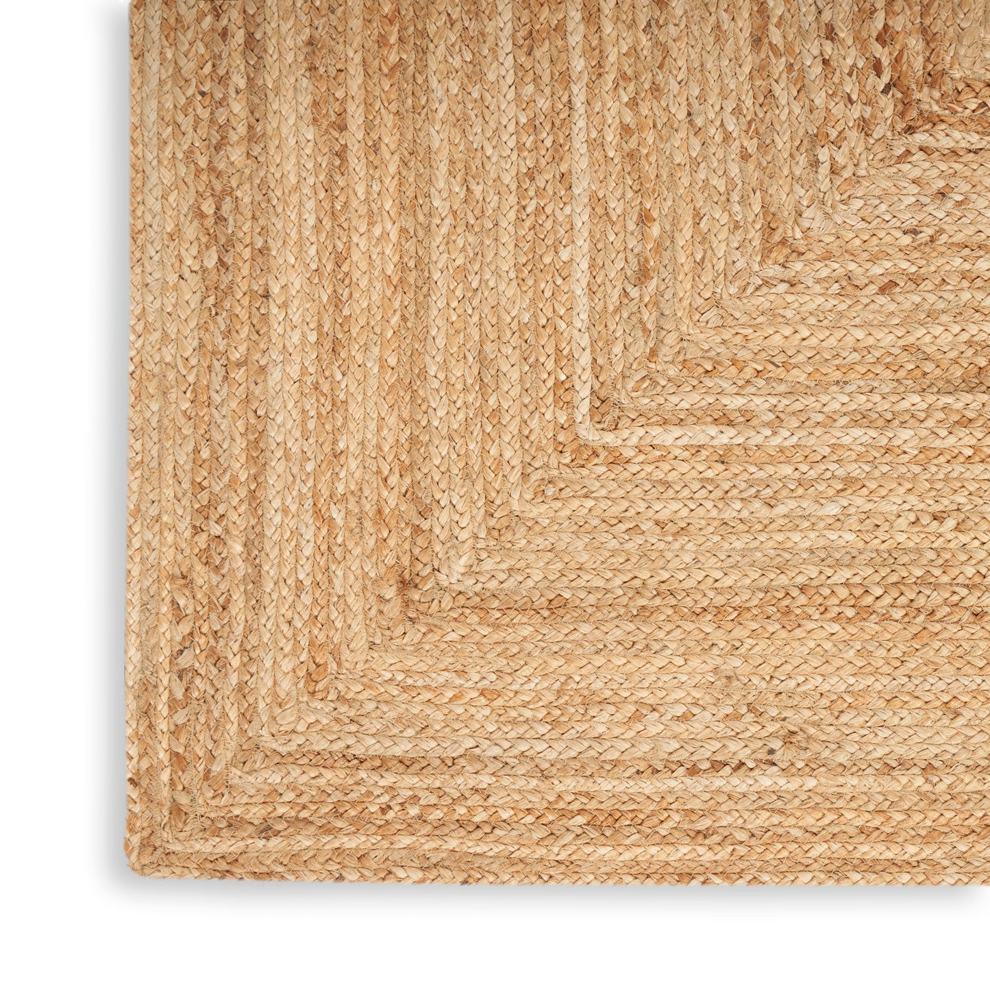 Nourison Natural Jute 2' x 3' Natural Farmhouse Indoor Rug