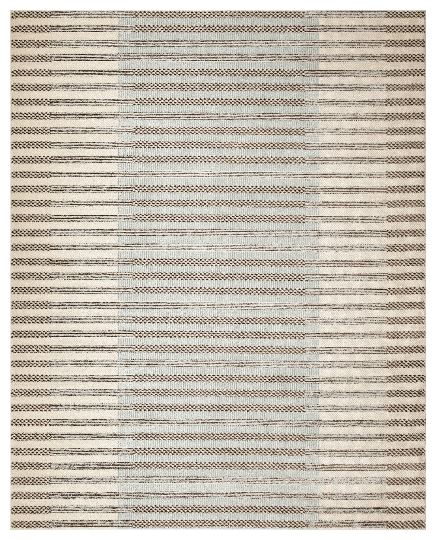 Nourison Nordic 8' x 10' Ivory Blue Modern Indoor Rug