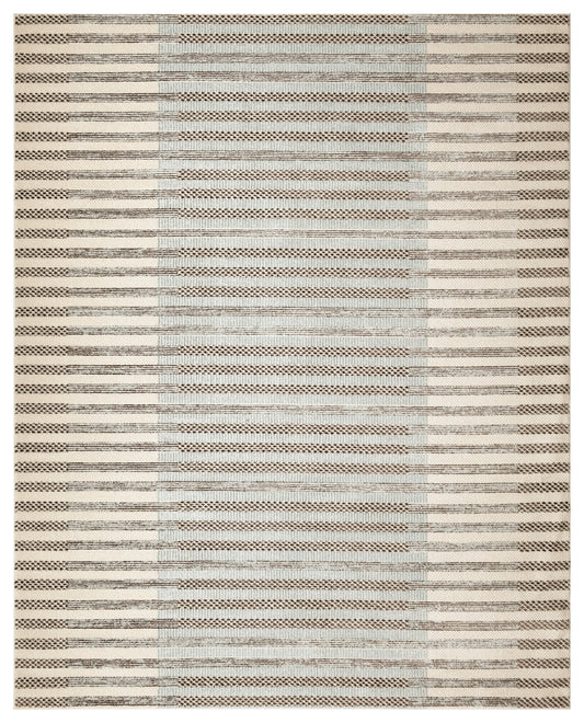 Nourison Nordic 8' x 10' Ivory Blue Modern Indoor Rug