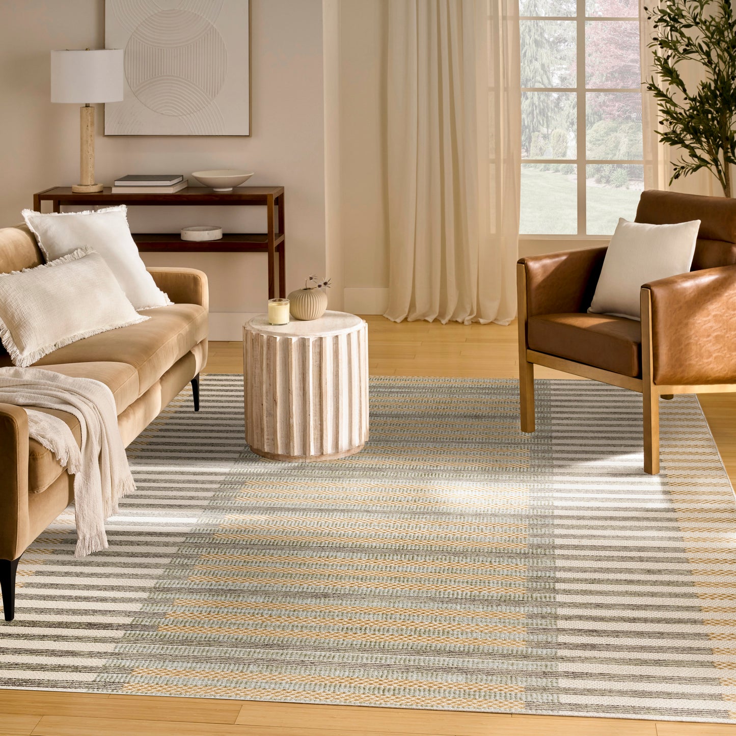 Nourison Nordic 8' x 10' Ivory Multicolor Modern Indoor Rug