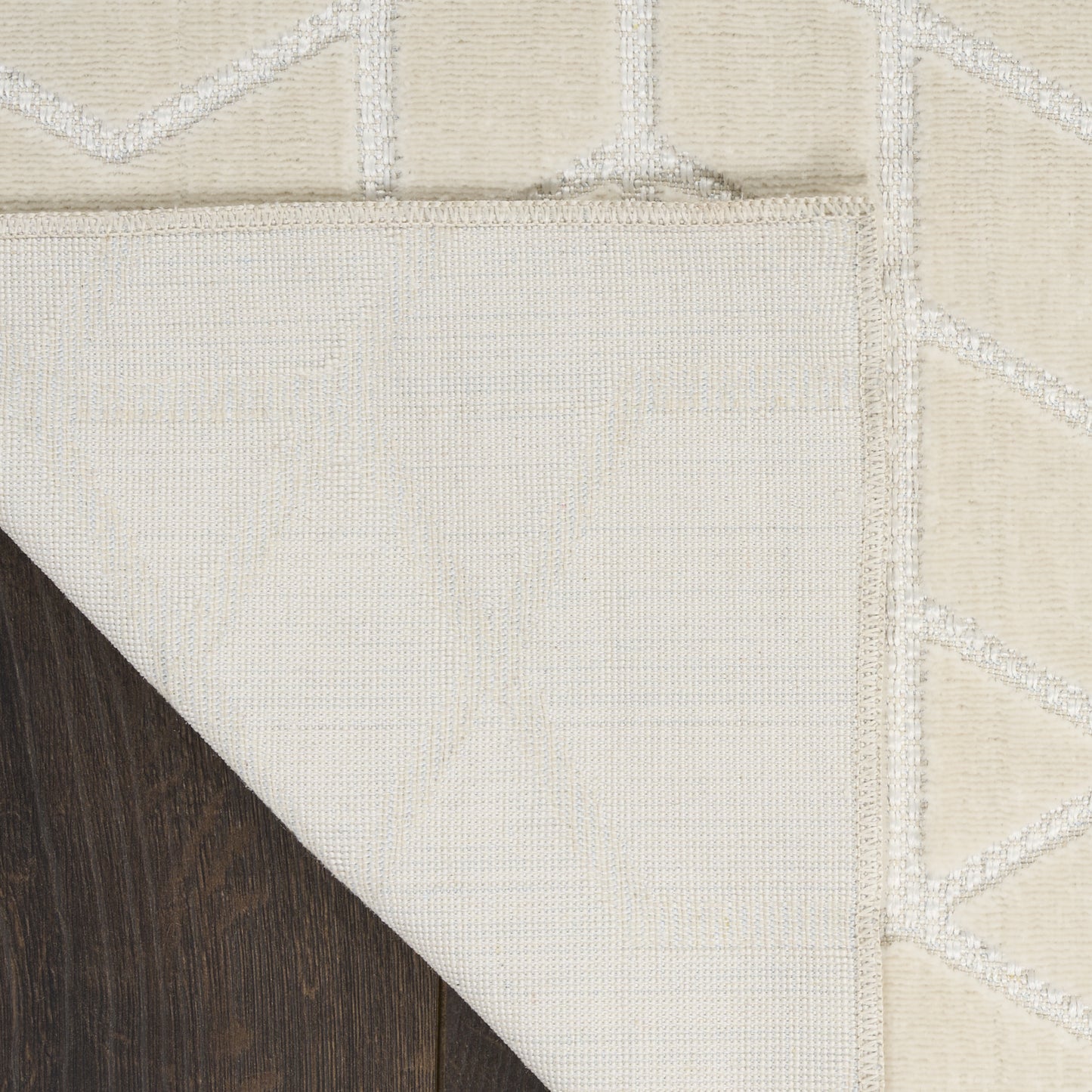 Nourison Washable Charm 2' x 6' Ivory Modern Indoor Rug
