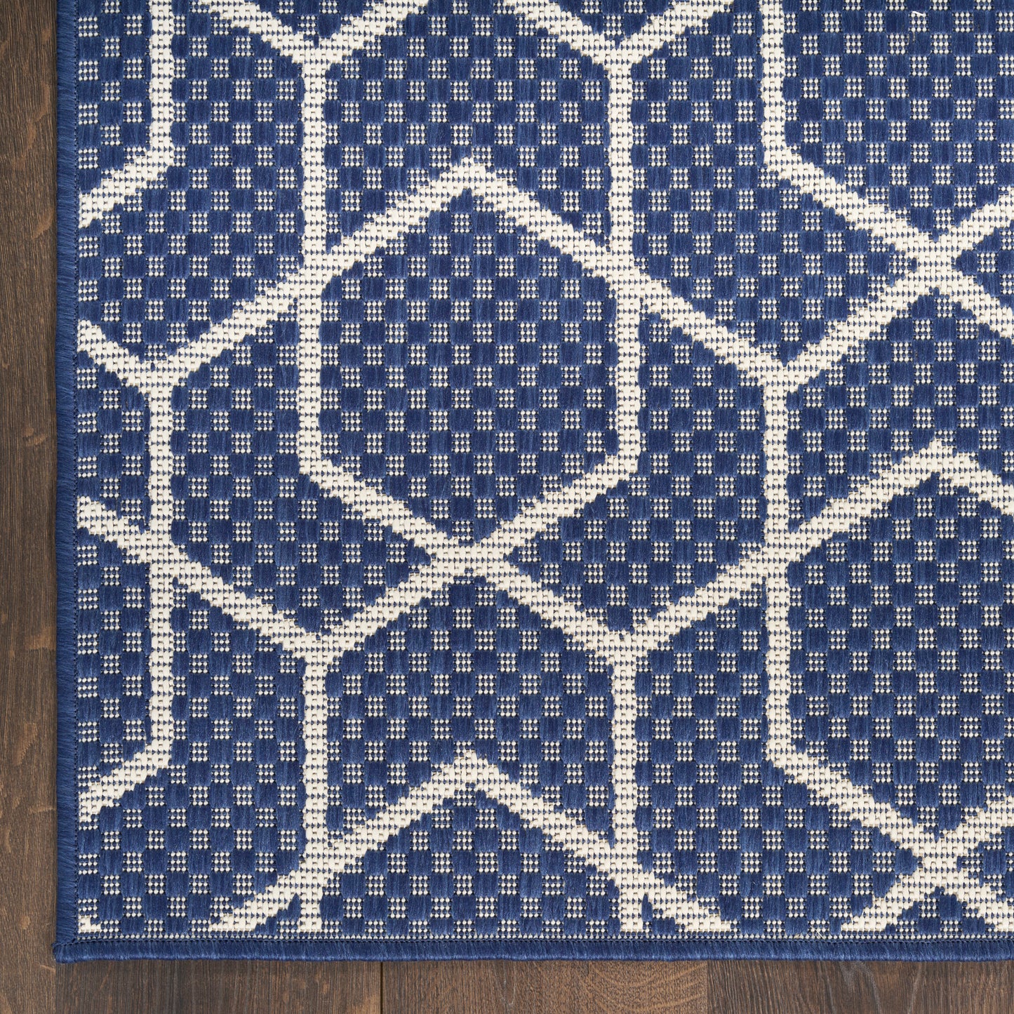 Nourison Horizon Indoor/Outdoor 6' x 9' Navy Modern Rug