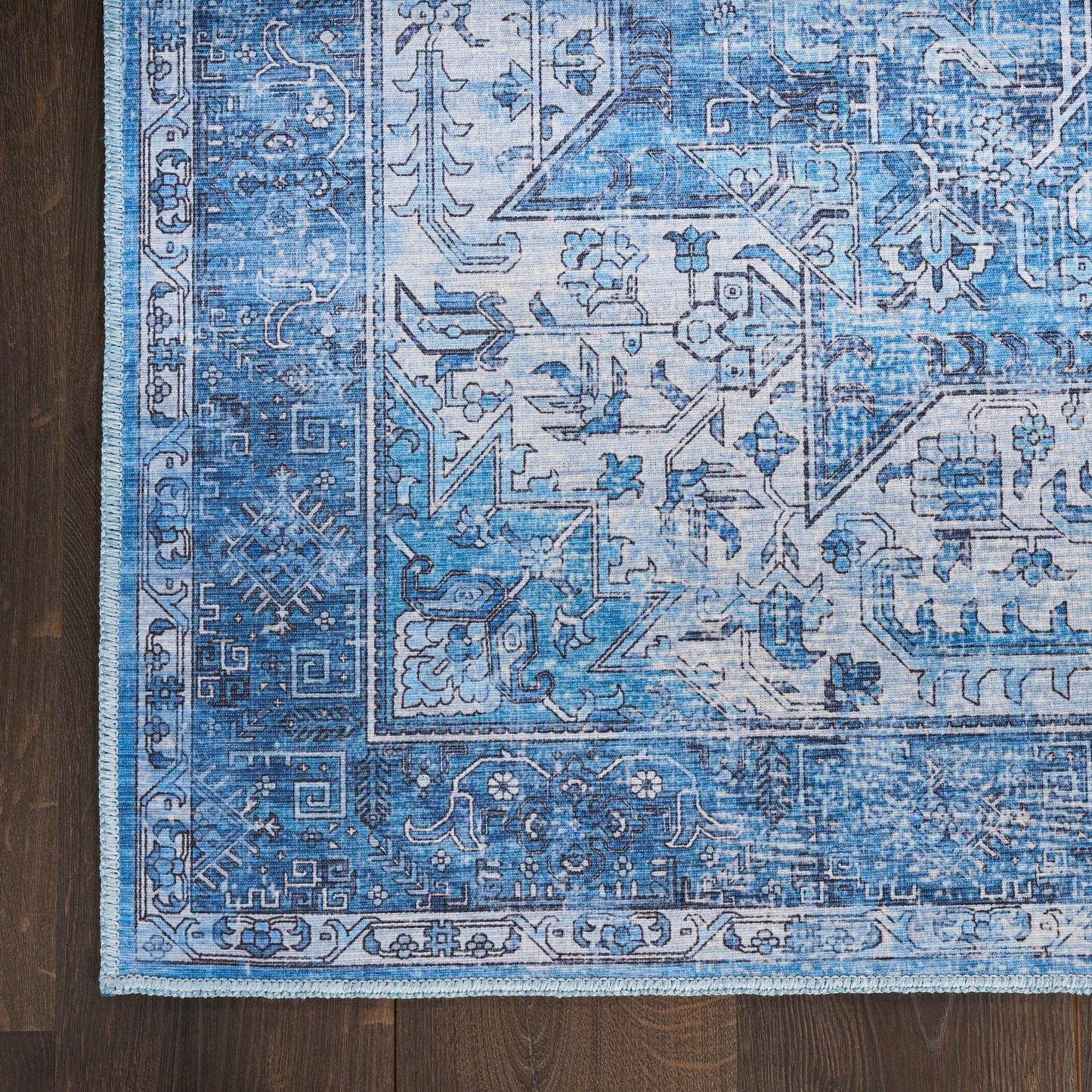 Nourison Nourison Washables 9'2" x 12' Blue Vintage Indoor Rug