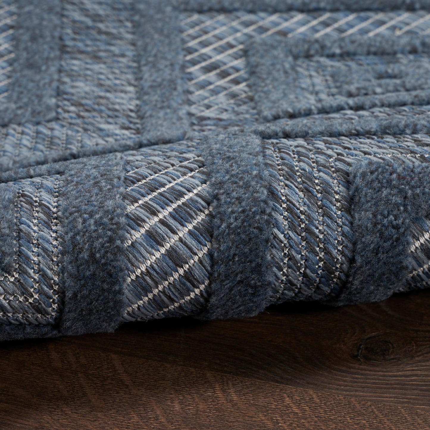 Nourison Versatile 9' x 12' Navy Blue Modern Rug
