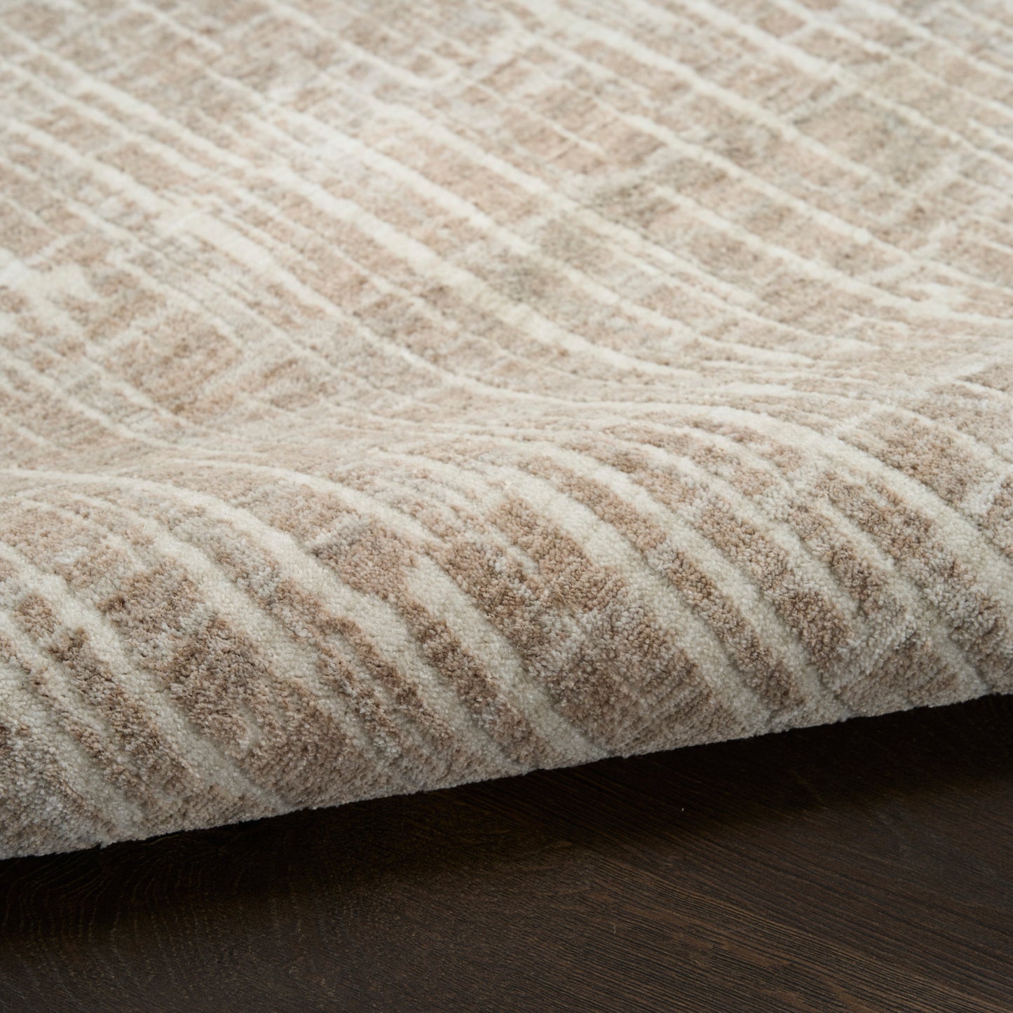 Calvin Klein CK079 Notes 3'11" x 5'11" Ivory Grey Modern Indoor Rug