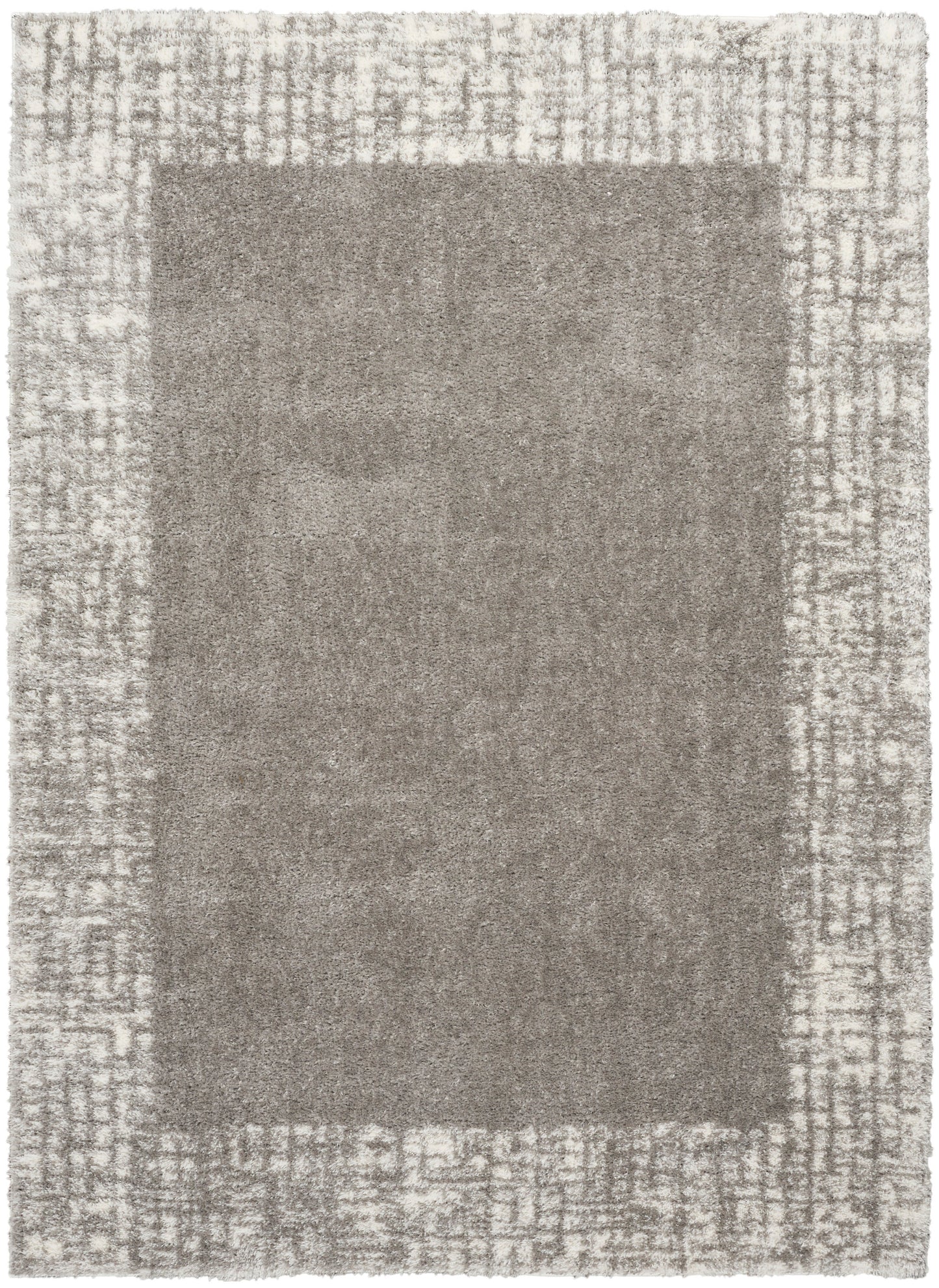 Nourison Pacific Shag 5'3" x 7'3" Grey Shag Indoor Rug