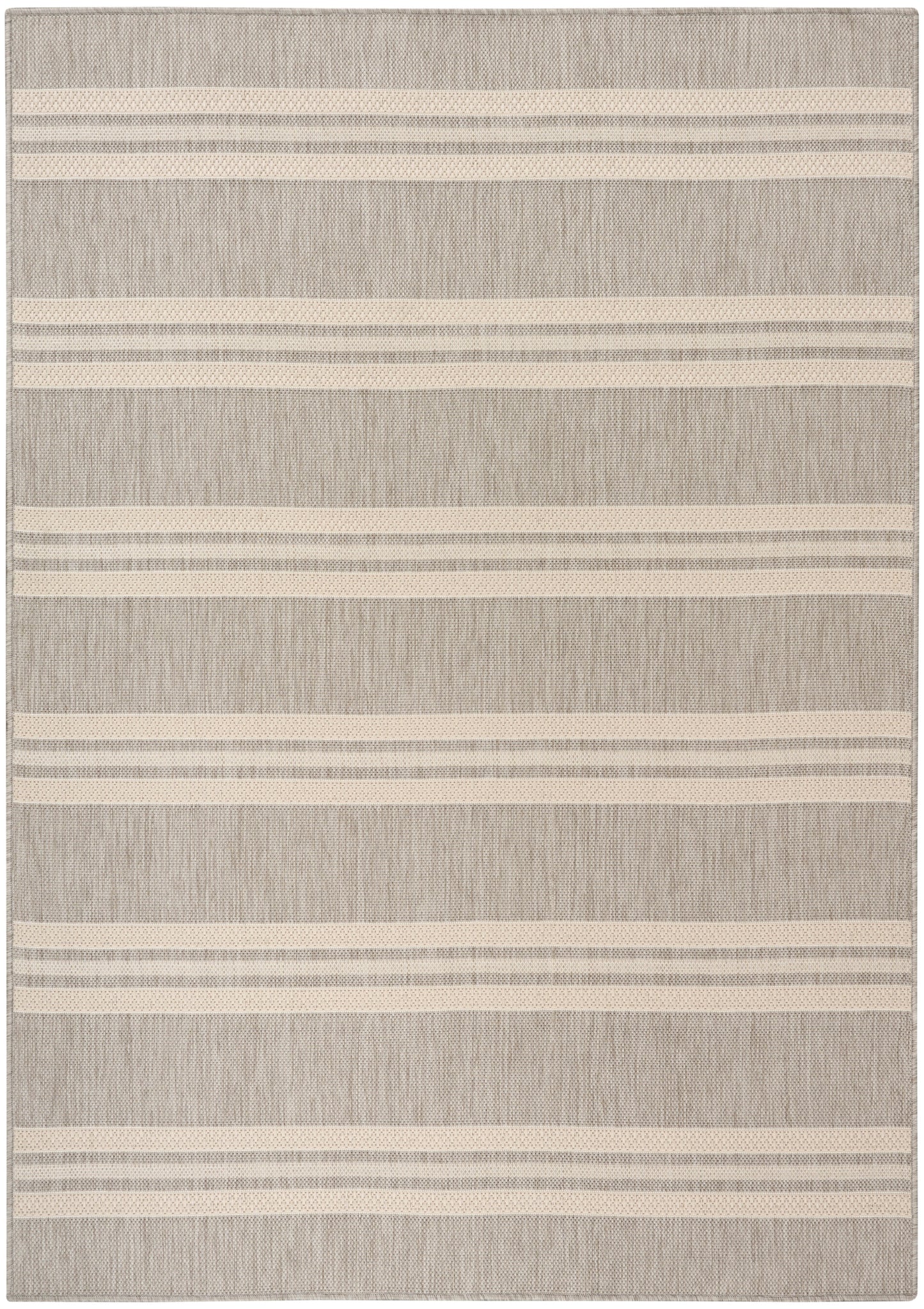 Nourison Horizon Indoor/Outdoor 6' x 9' Grey Modern Rug