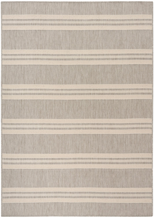 Nourison Horizon Indoor/Outdoor 6' x 9' Grey Modern Rug
