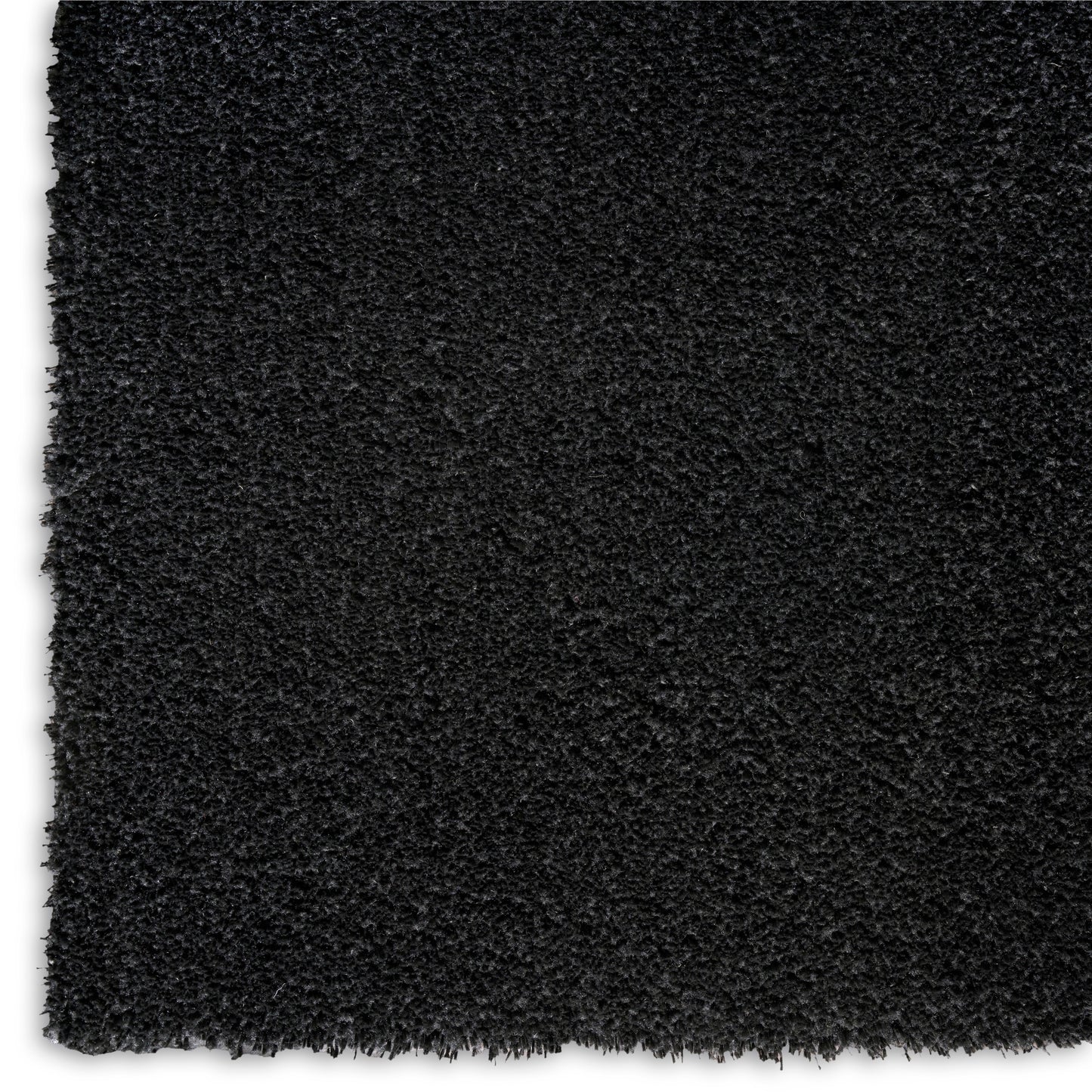 Nourison Pacific Shag 5'3" x 7'3" Black Shag Indoor Rug