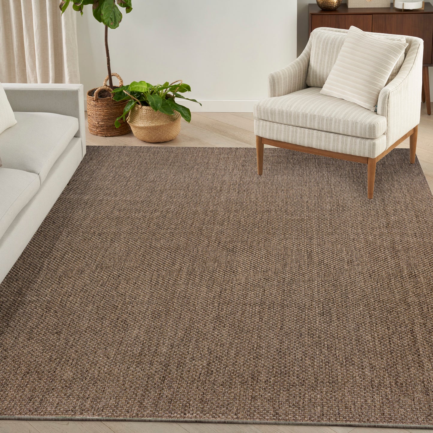 Nourison Tulum 9' x 12' Brown Outdoor Rug