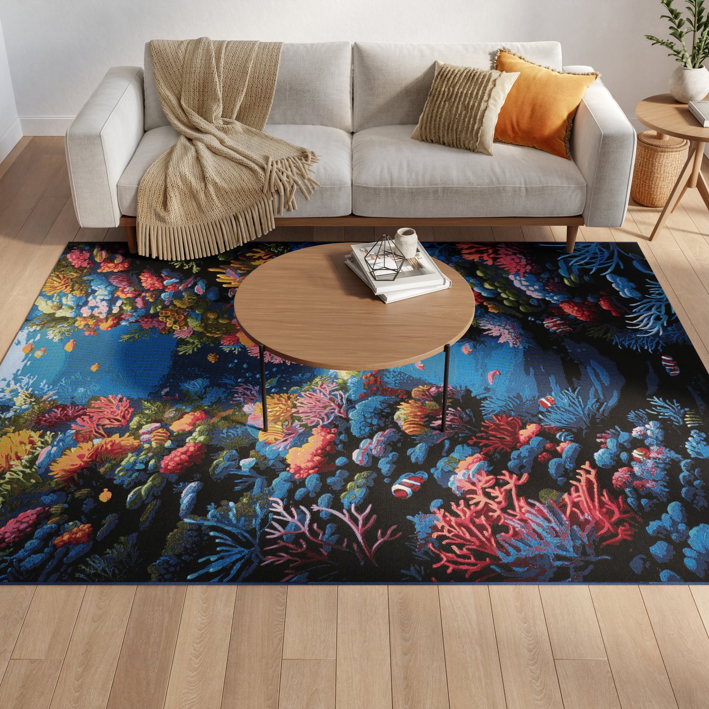 Nourison Color Splash 4' x 6' Multicolor Coastal, Nautical & Beach Rug