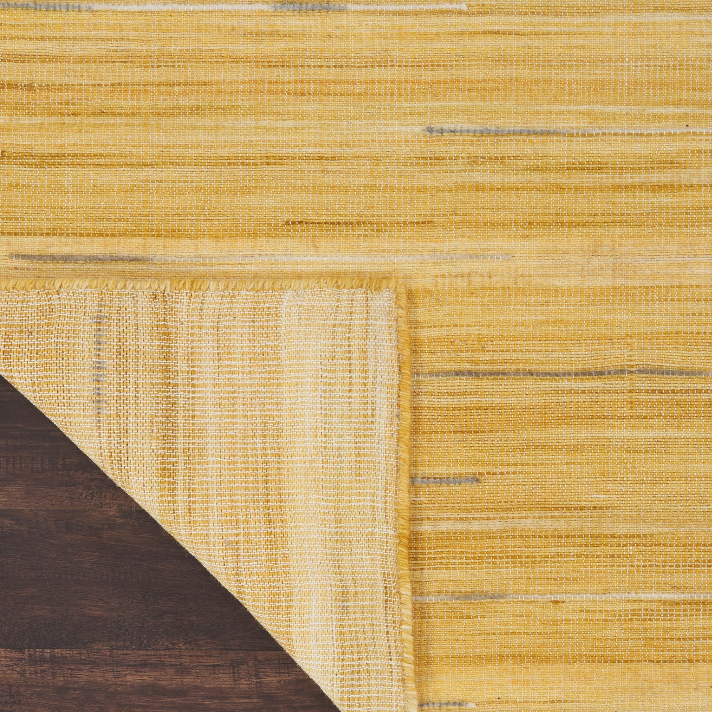 Nourison Interweave 5'3" x 7'3" Yellow Modern Indoor Rug