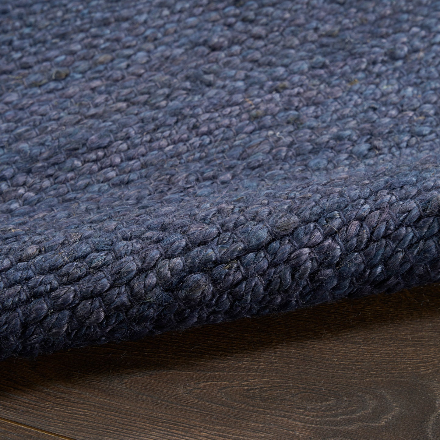 Nourison Natural Jute 6' x 9' Navy Farmhouse Indoor Rug