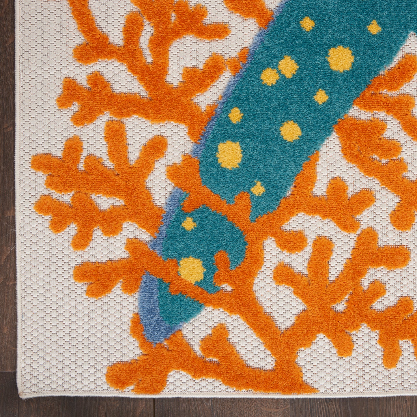 Nourison Aloha 2' x 6' Multicolor Coastal, Nautical & Beach Rug