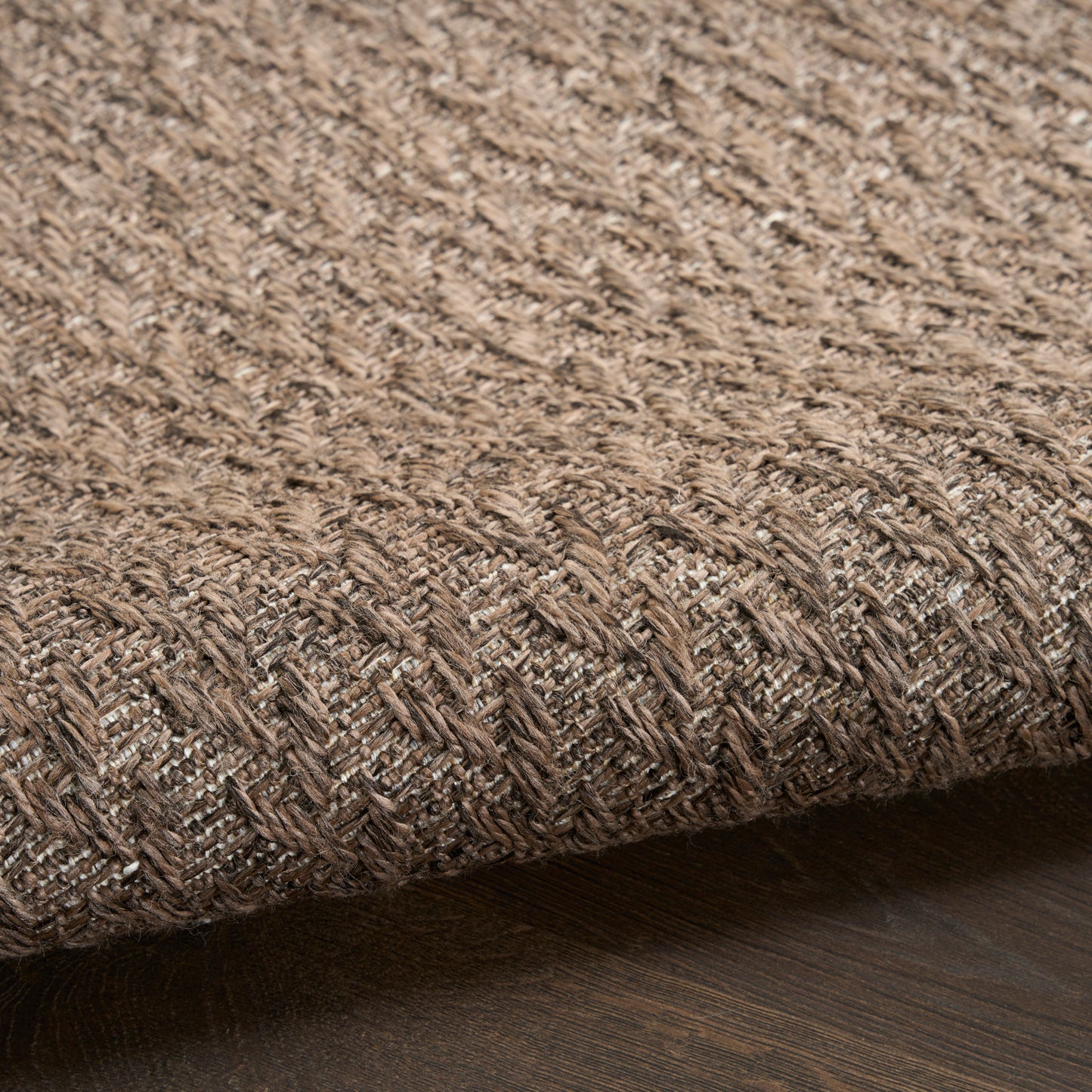 Nourison Tulum 2'2" x 8' Brown Outdoor Rug
