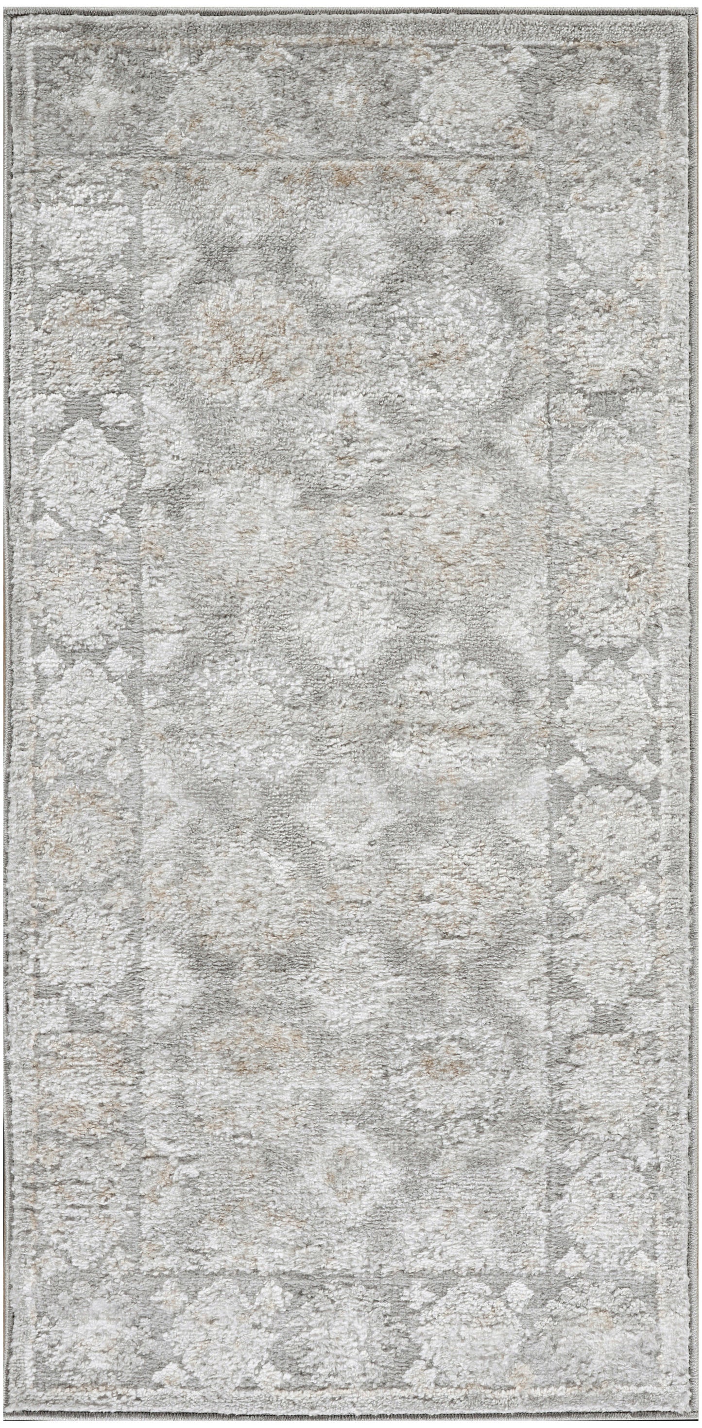 Nourison Dekor 2' x 4' Grey Vintage Indoor Rug