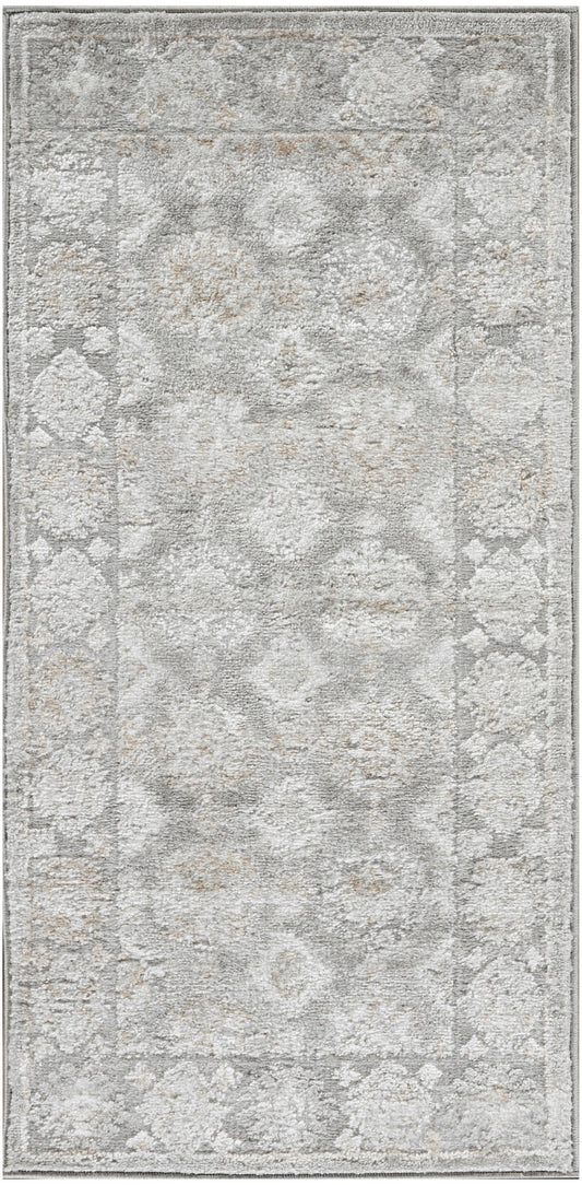 Nourison Dekor 2' x 4' Grey Vintage Indoor Rug
