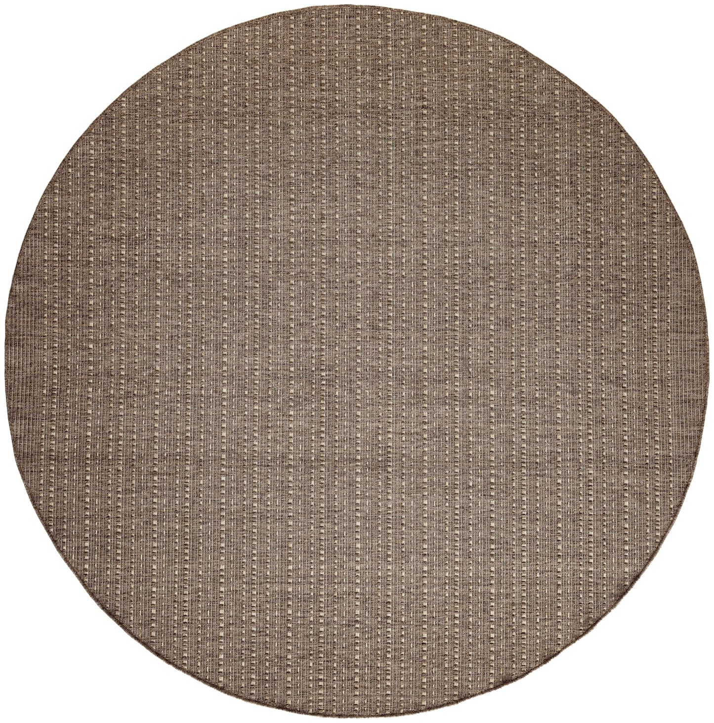 Nourison Tulum 8' x Round Brown Outdoor Rug