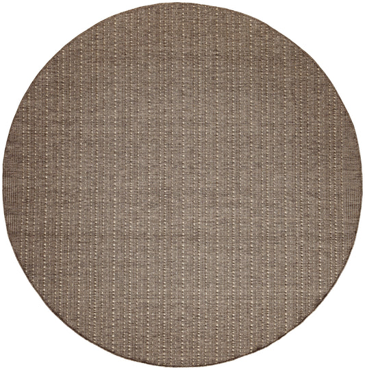 Nourison Tulum 8' x Round Brown Outdoor Rug