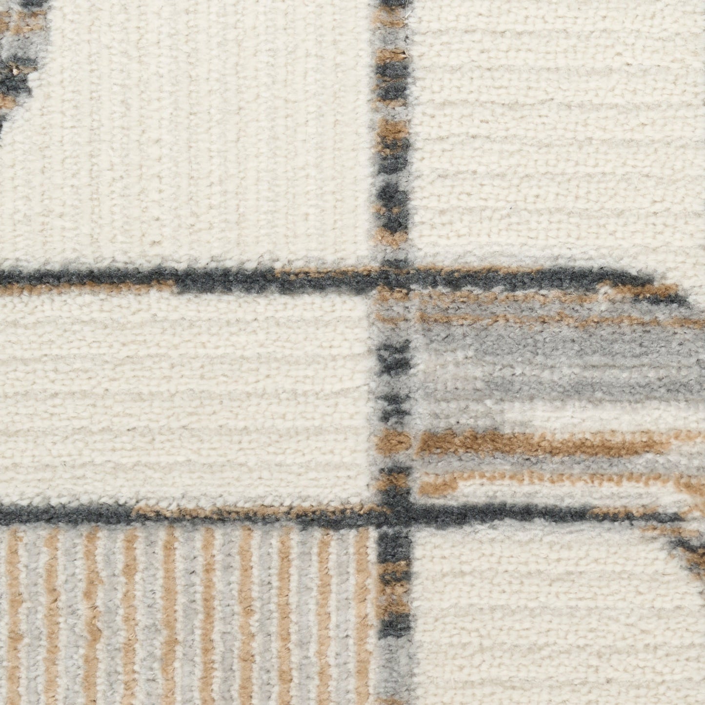 Nourison Nordic 4' x 6' Ivory Multicolor Mid-Century Modern Indoor Rug