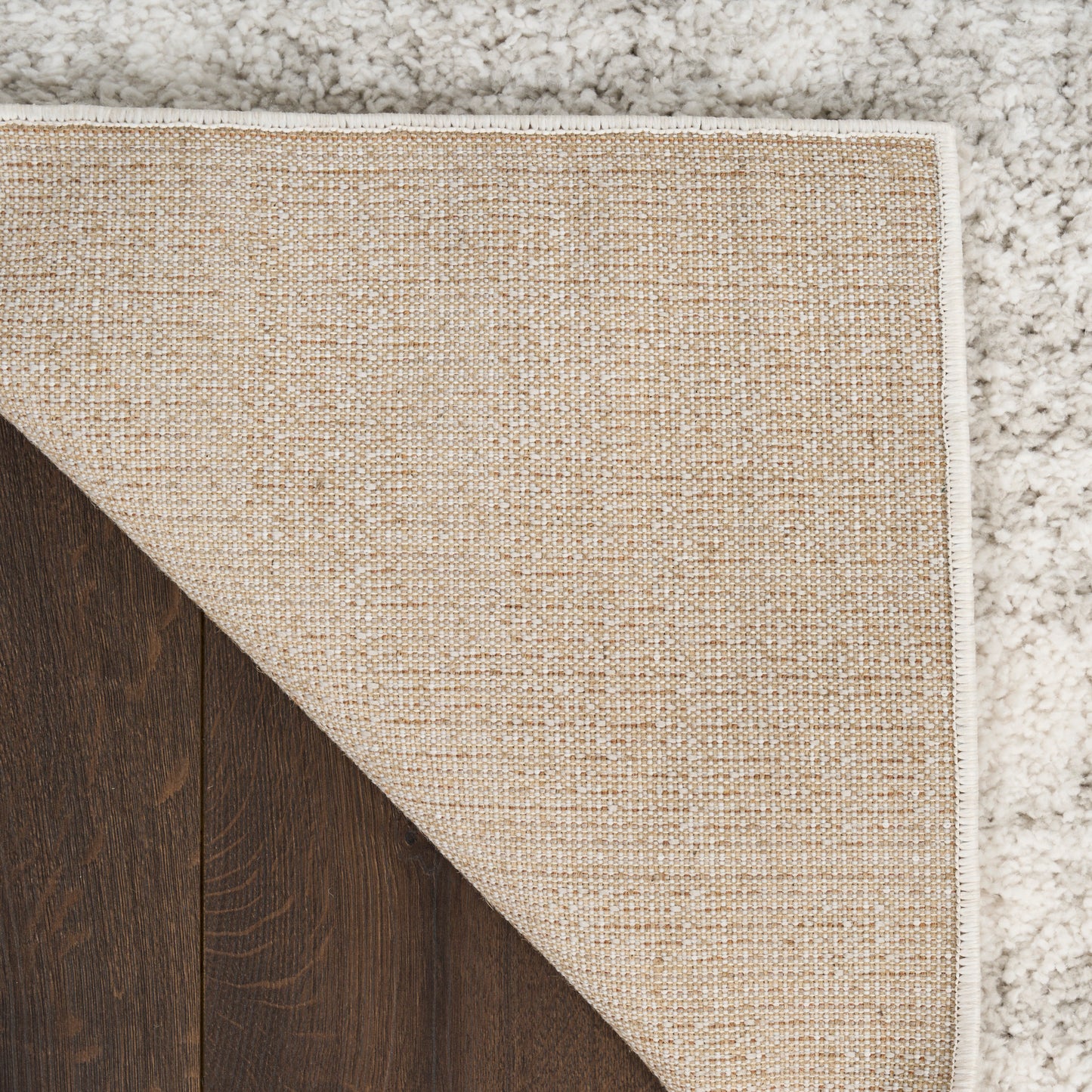 Nourison Modern Shag 5'3" x 7' Ivory Grey Modern Indoor Rug