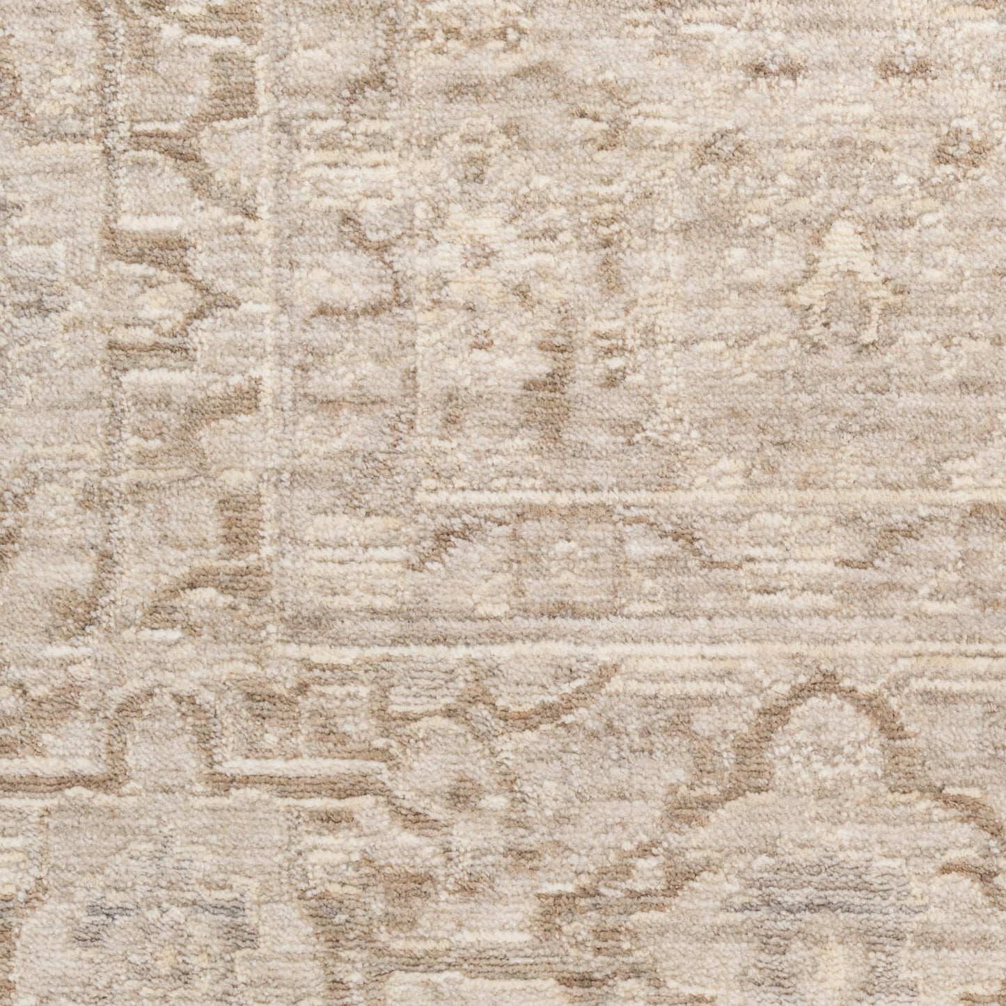 Nourison Shadows 2'2" x 12' Ivory Grey Vintage Indoor Rug