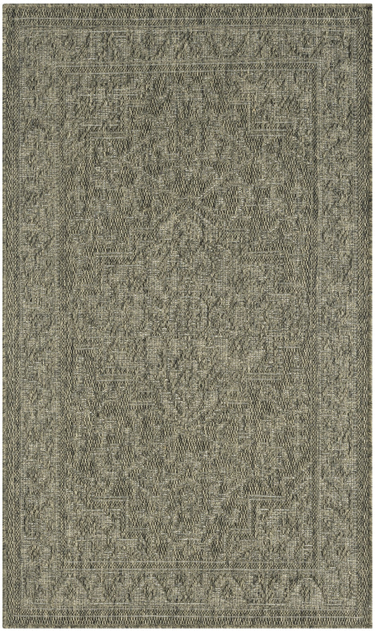 Nourison Tulum 3' x 5' Olive Outdoor Rug